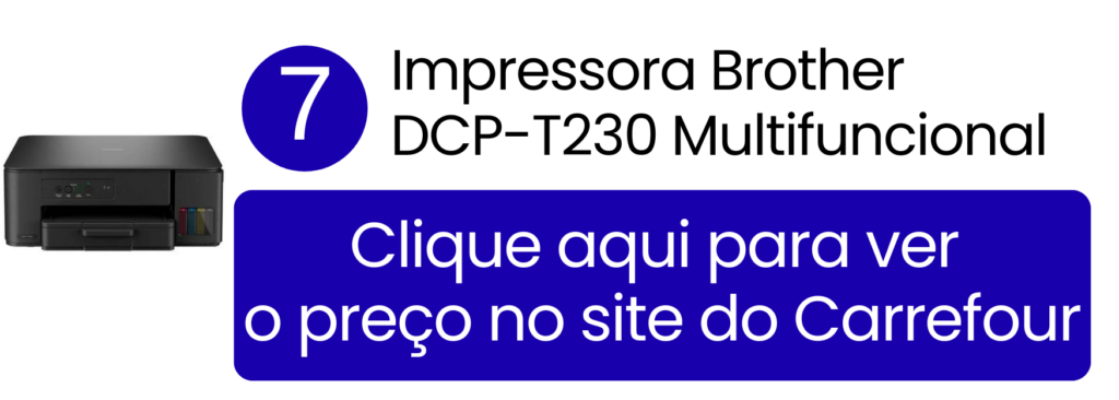 Multifuncional Brother DCP-T230 colorida no Carrefour.