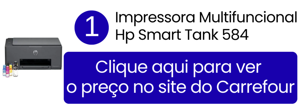 Multifuncional HP Smart Tank 584 tanque de tinta preta no Carrefour.