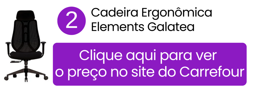 Comprar cadeira Elements Galatea preta no Carrefour.