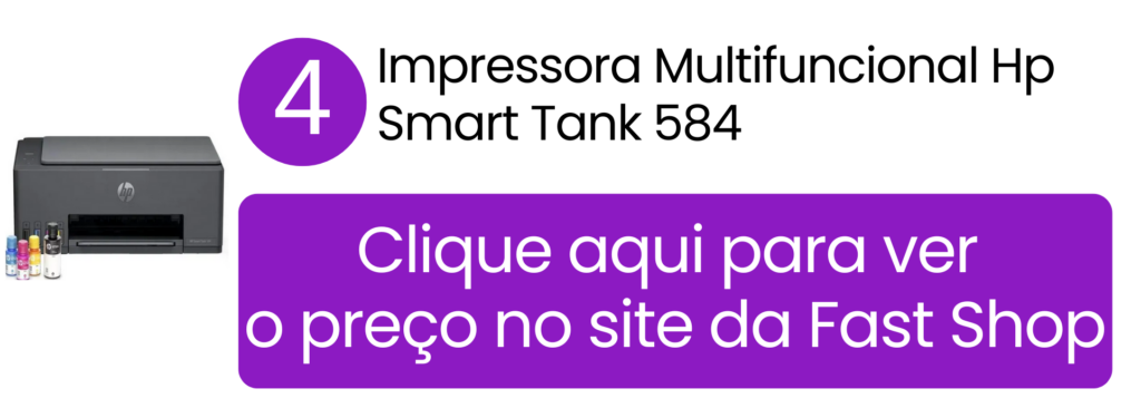Comprar multifuncional HP Smart Tank 584 na Fast Shop.