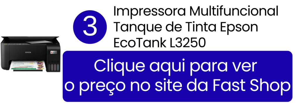 Comprar multifuncional Epson EcoTank L3250 colorida na Fast Shop.