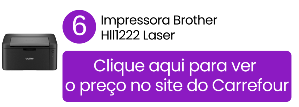 Impressora Brother HLL1222 laser monocromática A4 220V no Carrefour.
