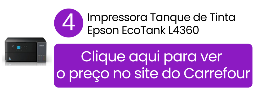 Impressora multifuncional Epson L4360 colorida com Wi-Fi integrada no Carrefour.