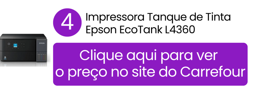 Impressora multifuncional Epson L4360 EcoTank com Wi-Fi no Carrefour.