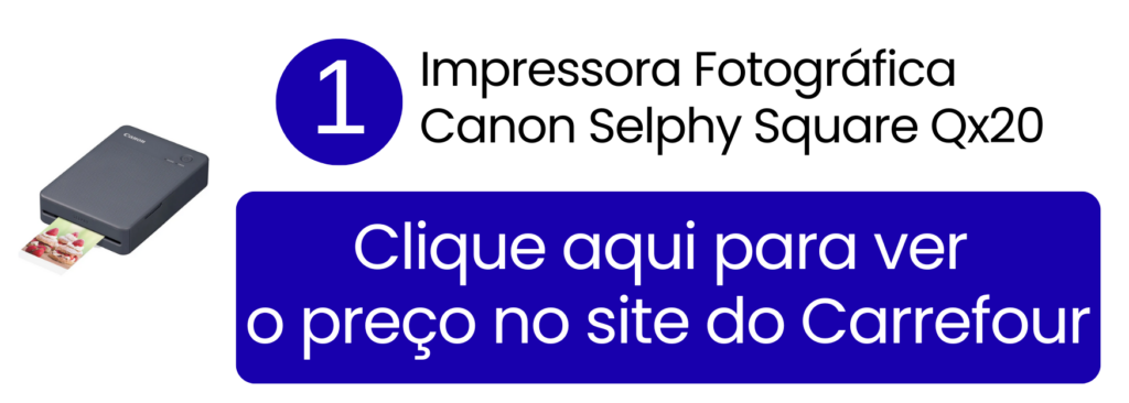 Demonstração da conexão simples com celular da Canon Selphy Qx20 no Carrefour.