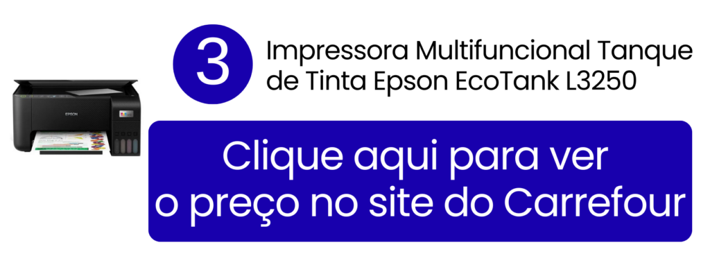 Impressora Epson L3250 wireless ideal para planners e papelaria criativa no Carrefour.