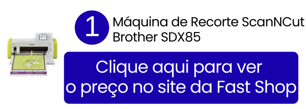 Facilidade de uso e scanner da Brother SDX85 dispensando o uso de computador na Fast Shop.