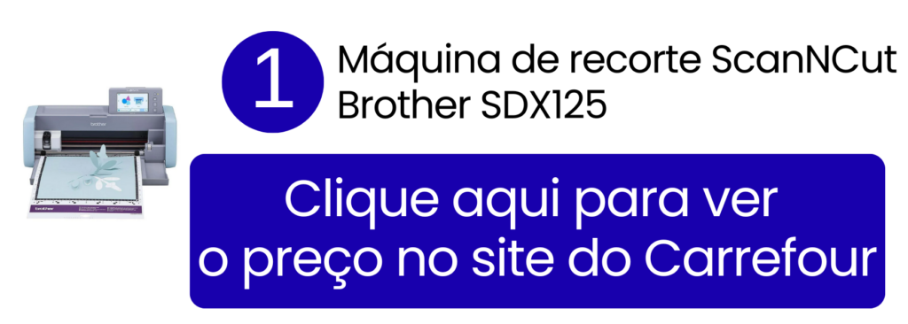Detalhes do sistema de leitura de espessura da Brother SDX125 no Carrefour.