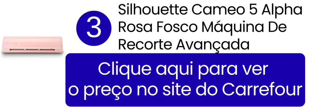 Versatilidade e design moderno da Silhouette Cameo 5 Alpha Rosa no Carrefour.