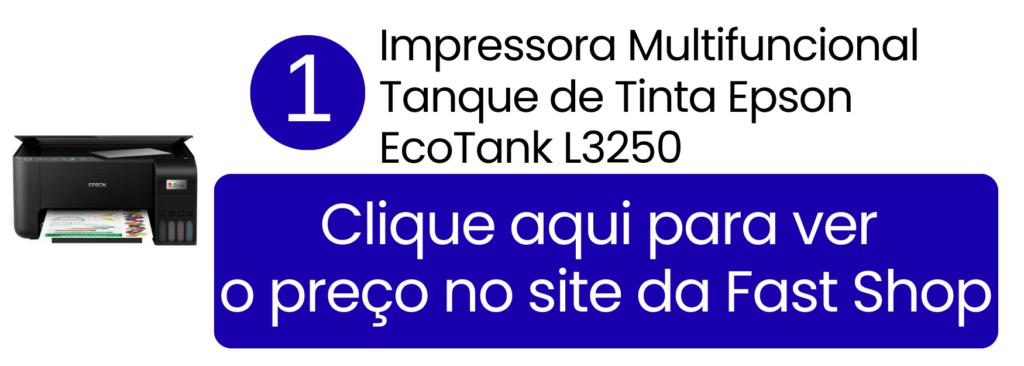 Comprar impressora Epson EcoTank L3250 com Wi-Fi na Fast Shop.