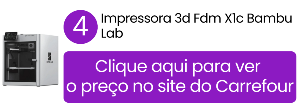 Peças limpas e com excelente qualidade de acabamento produzidas pelo sistema inteligente da Bambu Lab X1C.