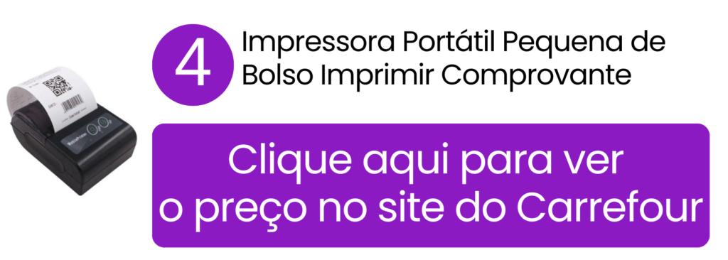 Praticidade e agilidade na emissão de etiquetas e comprovantes comerciais com a mini impressora de bolso no Carrefour.