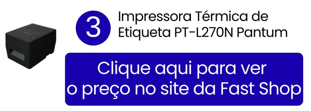Comprar impressora térmica de etiqueta Pantum PT-L270N na Fast Shop.