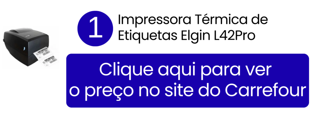 Ver preço da impressora térmica de etiquetas Elgin L42Pro no Carrefour.