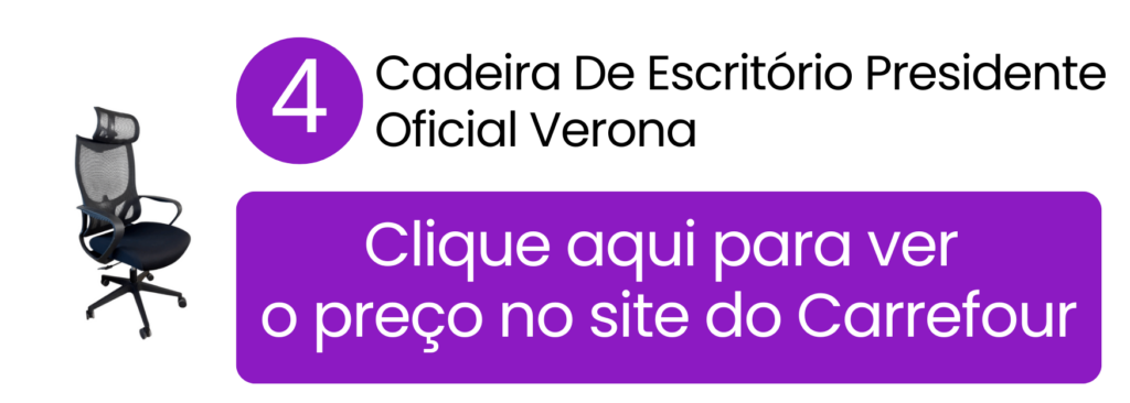 Estrutura ergonômica com apoio confortável projetada para aumentar o conforto em reuniões diárias no Carrefour.