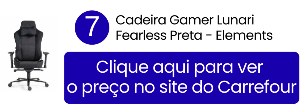 Design confortável e uniforme totalmente em preto com o modelo Elements Fearles no Carrefour.