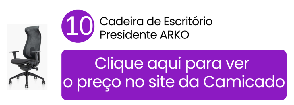 Formato contemporâneo que traz leveza visual para ambientes corporativos residenciais compactos na Camicado.