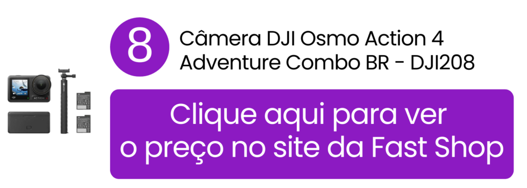 Tenha o kit completo de acessórios com a DJI Osmo Action 4 Adventure na Fast Shop.
