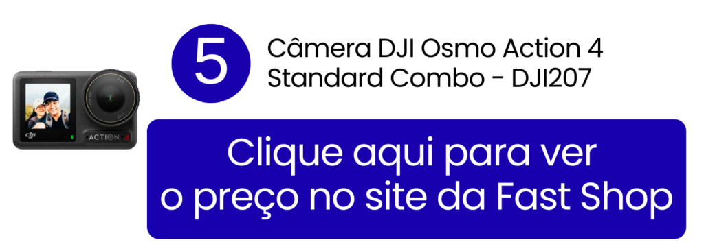 Comece a gravar com qualidade comprando a DJI Osmo Action 4 Standard na Fast Shop.