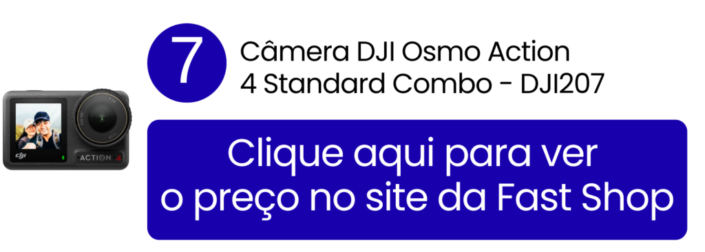 Comece a gravar aventuras com a DJI Osmo Action 4 Standard na Fast Shop.