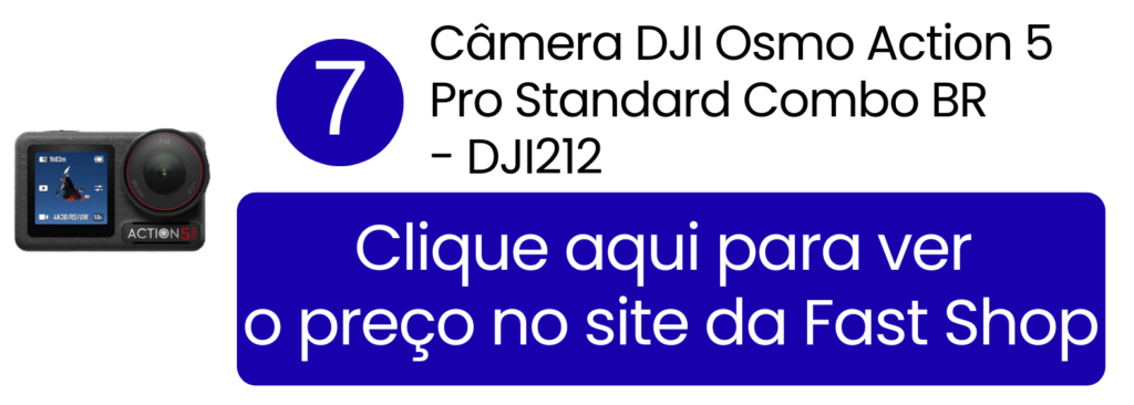Garanta a tecnologia da Osmo Action 5 Pro em versão Standard pela Fast Shop.