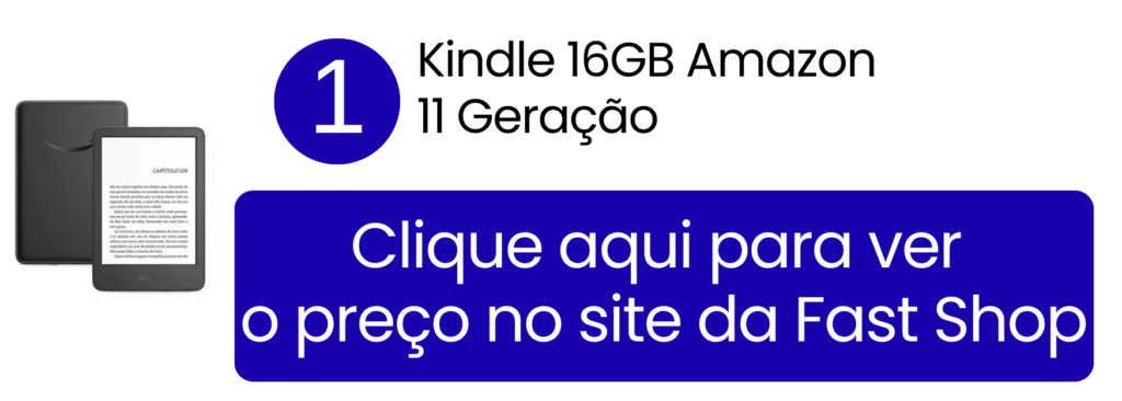 Leitura imersiva e sem distrações na tela antirreflexo de 6 polegadas do compacto Kindle de 11ª geração.