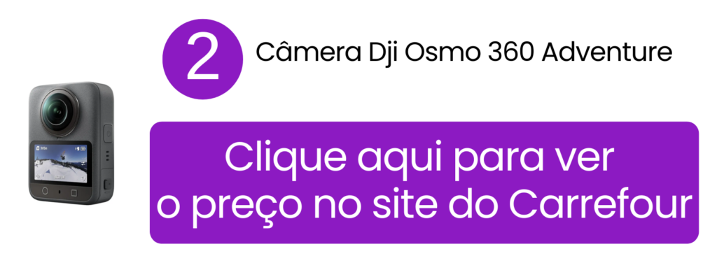 Encontre a câmera DJI Osmo 360 Adventure com excelentes condições no Carrefour.
