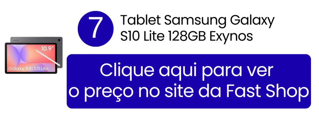 Tablet Galaxy Tab S10 Lite apoiado em sua capa protetora pronto para digitação.